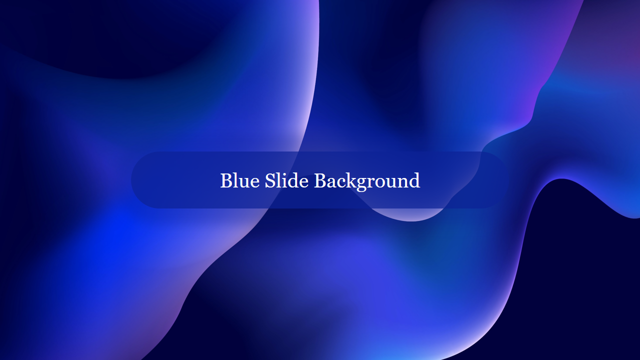 Simple Blue Slide Background Template PPT Presentation